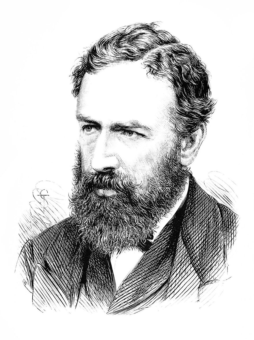 Engraved portrait of the economist William Stanley Jevons